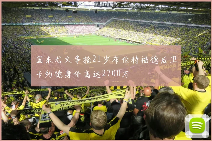 国米尤文争抢21岁布伦特福德后卫卡约德身价高达2700万